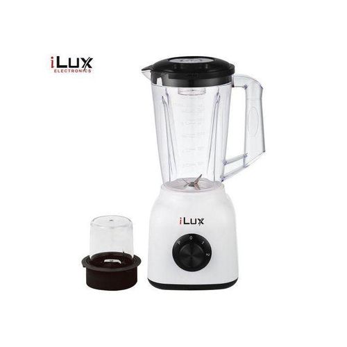 Ilux Blender & Grinder - 2 En 1- LX-358 - Bol 1.5 L - 300W - Blanc & Noir Ilux Blender & Grinder - 2 En 1- LX-358 - Bol 1.5 L - 300W - Blanc & Noir
